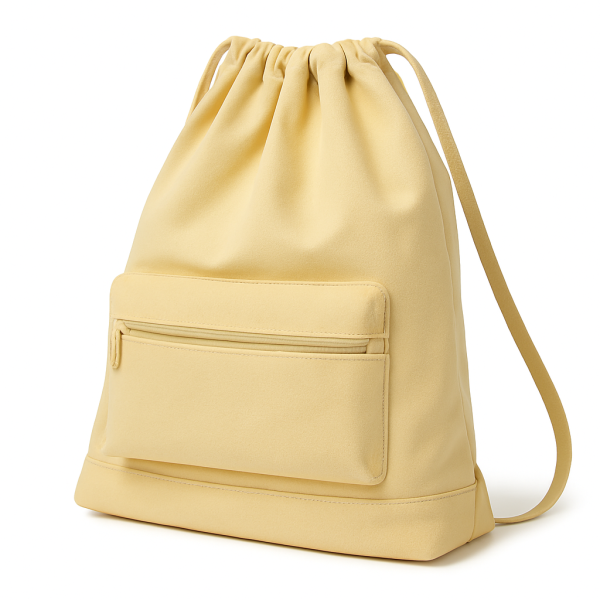 Water-Resistant Nylon Drawstring Backpack for Outdoor Activities - Image 2