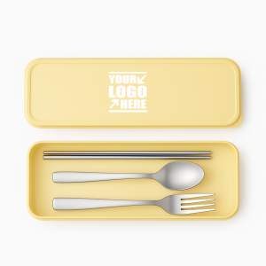 Ergonomic Stainless Steel Travel Cutlery Set with Case