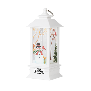 Festive Snowman Lantern Night Light with Rechargeable Battery